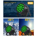 Powerful 18x20W Outdoor RGBWA-UV 6in1 IP65 Waterproof DJ Disco City Wedding