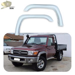 Quality White Single Cab Car Fender Flares Simple Style Dust proof wholesale