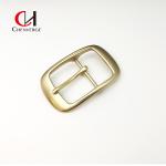 Copper Color Cowhide Belt Buckle 75mm Length Laser Logo