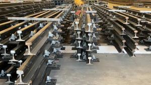 Quality DIN536 A55 Steel Crane Rail A55 10-12m wholesale