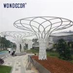 Large Stainless Steel White Wire Metal Tree Sculpture