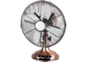 Quality 40cm Portable Indoor Metal Desk Fan Air Cooling Three Speed Onyx Copper Color wholesale