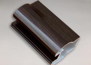 Quality Customized Wood Effect Aluminium Window Extrusion Aluminum Door Frame Profile wholesale