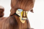 Inspired Aesthetic Handmade Wooden Dolls Wood Dog Sculpture Spotless