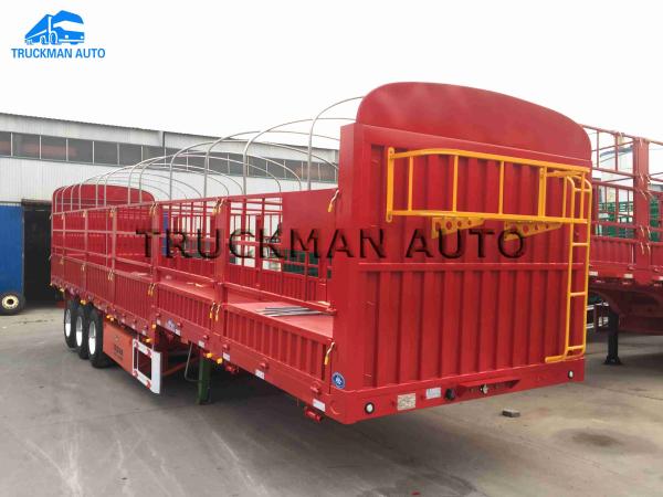 Q345 Mn Semi Trailer Truck , Semi Storage Trailers Transporting Cargo And