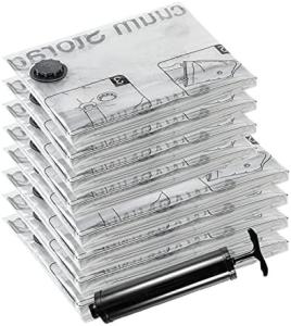 Quality SUOCO 8 MEDIUM VACUUM STORAGE BAGS, SPACE SAVER BAGS WITH TRAVEL HAND PUMP, COMPRESSION AIRTIGHT SEALER BAGS FOR CLOTHES wholesale