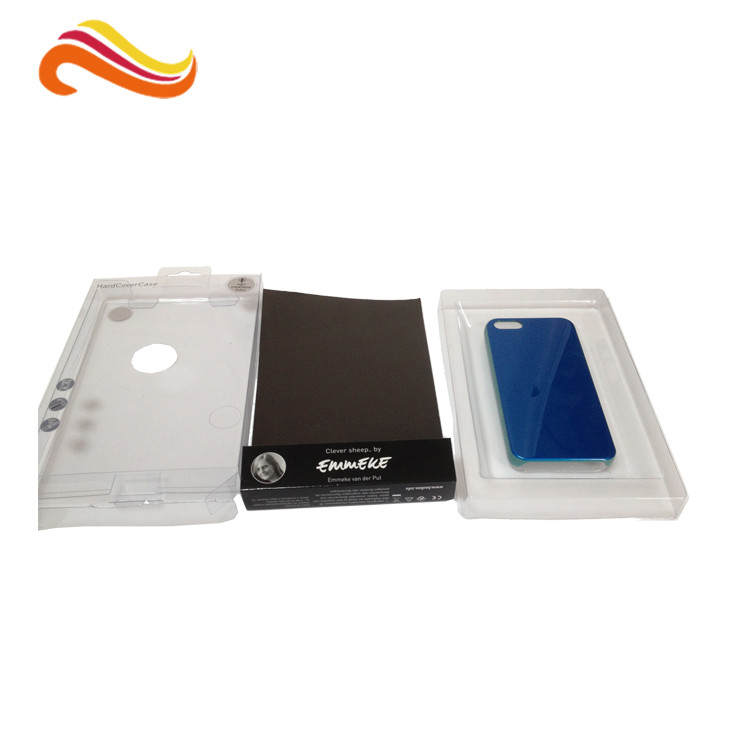 PVC / PET Plastic Clamshell Packaging ,CMYK Printing Iphone Case Box