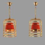 Chinese Bird Cage Light Living Room Restaurant Dining Room cage chandelier（WH-VP