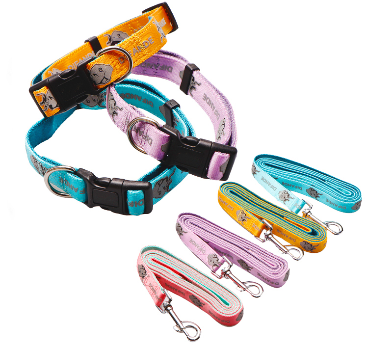 Soft Universal Harness Leash Set Custom Luxury Leather Dog Collars
