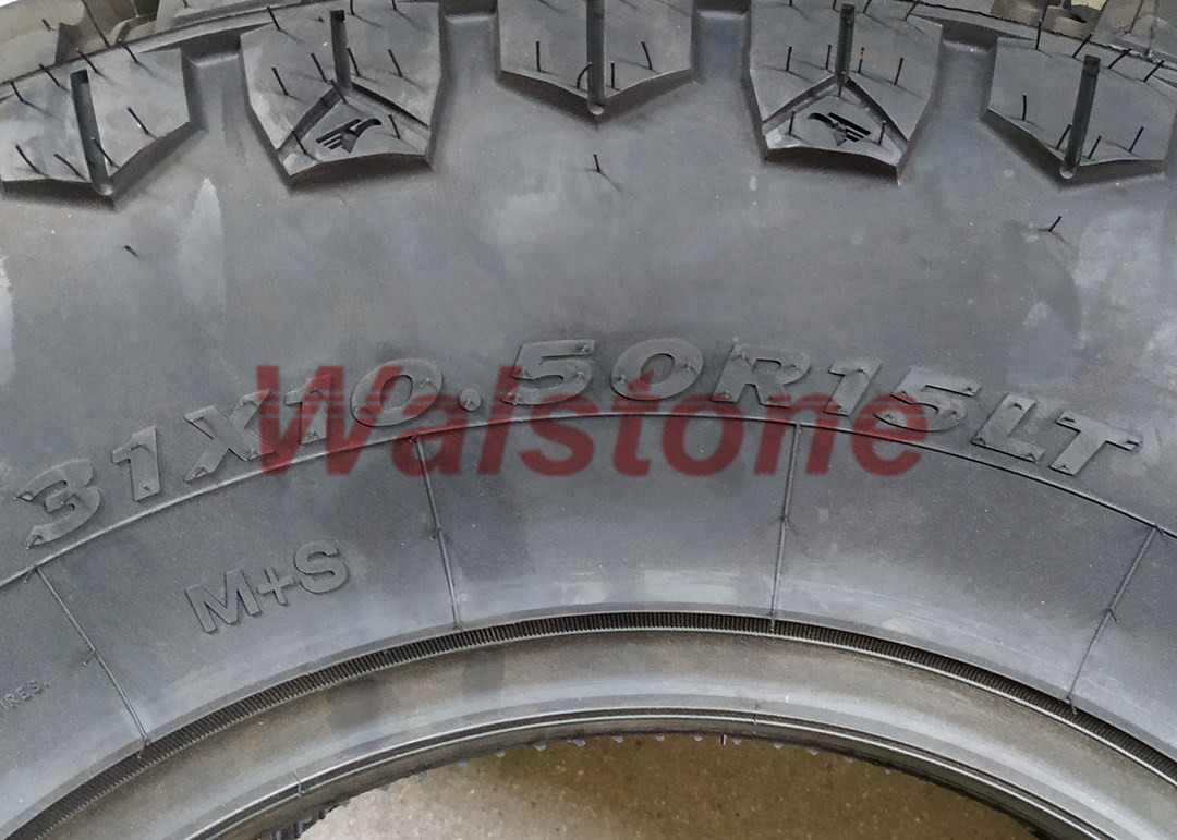 31X10.5R15LT Rough Mud Terrain Tyres 14mm Tread Depth Excellent High Floatation