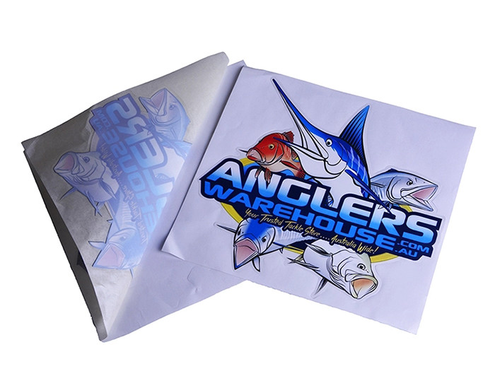 Pernalised silk print outdoor die cut UV resistant waterproof clear PVC car decal sticker