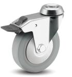 Swivel Bolt Hole Caster Soft Rubber Wheels Furniture Castors