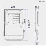 Wall Mounted SMD LED Flood Light Outdoor 50 Watt 5000LMLED Flood Light For