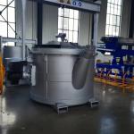 Large Capacity Molten Aluminum Transfer Ladles With 1000KG Capacity ≤15C/h