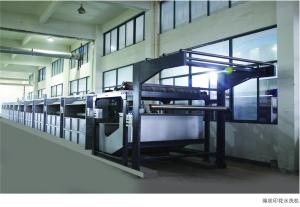 Quality 9 Chambers Manual Automatic Rope Washing Machine 24000×3000×3300mm wholesale