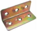 60x27mm Right Angle Metal Bracket White Yellow Galvanized Cutting Punching