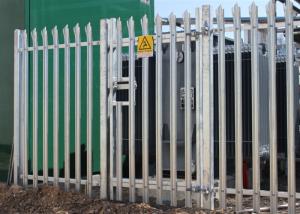 China Galvanized D Pale Steel Palisade Fencing 1.8*2.4m on sale
