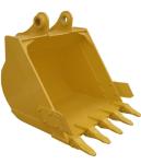 Alloy Steel Custom Excavator Buckets Yellow ColorGeneral Purpose Long Service