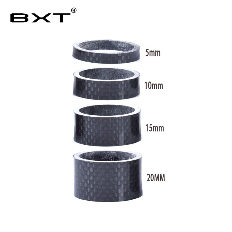 28.6mm Carbon Fiber Headset Spacers 3K Weave Bicycle Stem Spacers