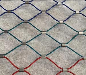 Quality Flexible Diamond 304 Ferruled Stainless Steel Wire Rope Mesh Net wholesale