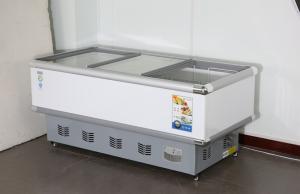 Quality Sliding Door Supermarket Island Freezer Top Opening 500L 18 Cu Ft wholesale
