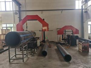 Quality 315mm Pipe Band Saw , 380V 50/60HZ HDPE Pipe Cutter Machine wholesale