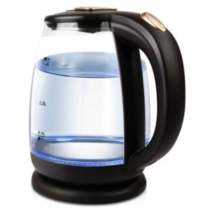 Quality LED Light 1.8L Water Tea Kettle Clear Glass Electric Kettle 1800w BPA Free Plastic wholesale