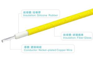 Quality UL3252 600V 250C 10-30AWG Fiberglass Silicone rubber wires FT2 for home appliance,lighting,heater,industrial power wholesale