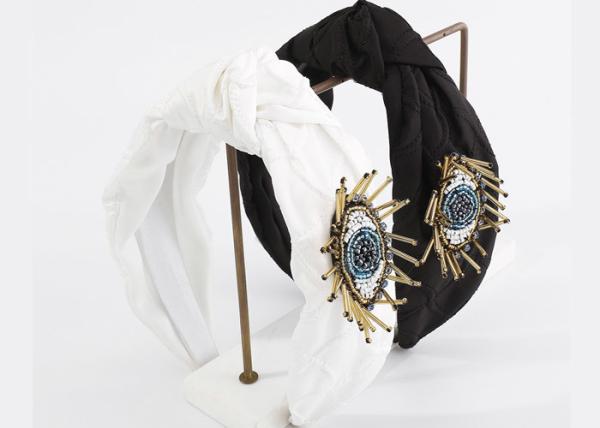 Angel Eyes beaded eyes decorate headbands Fashion center knot fabric headband