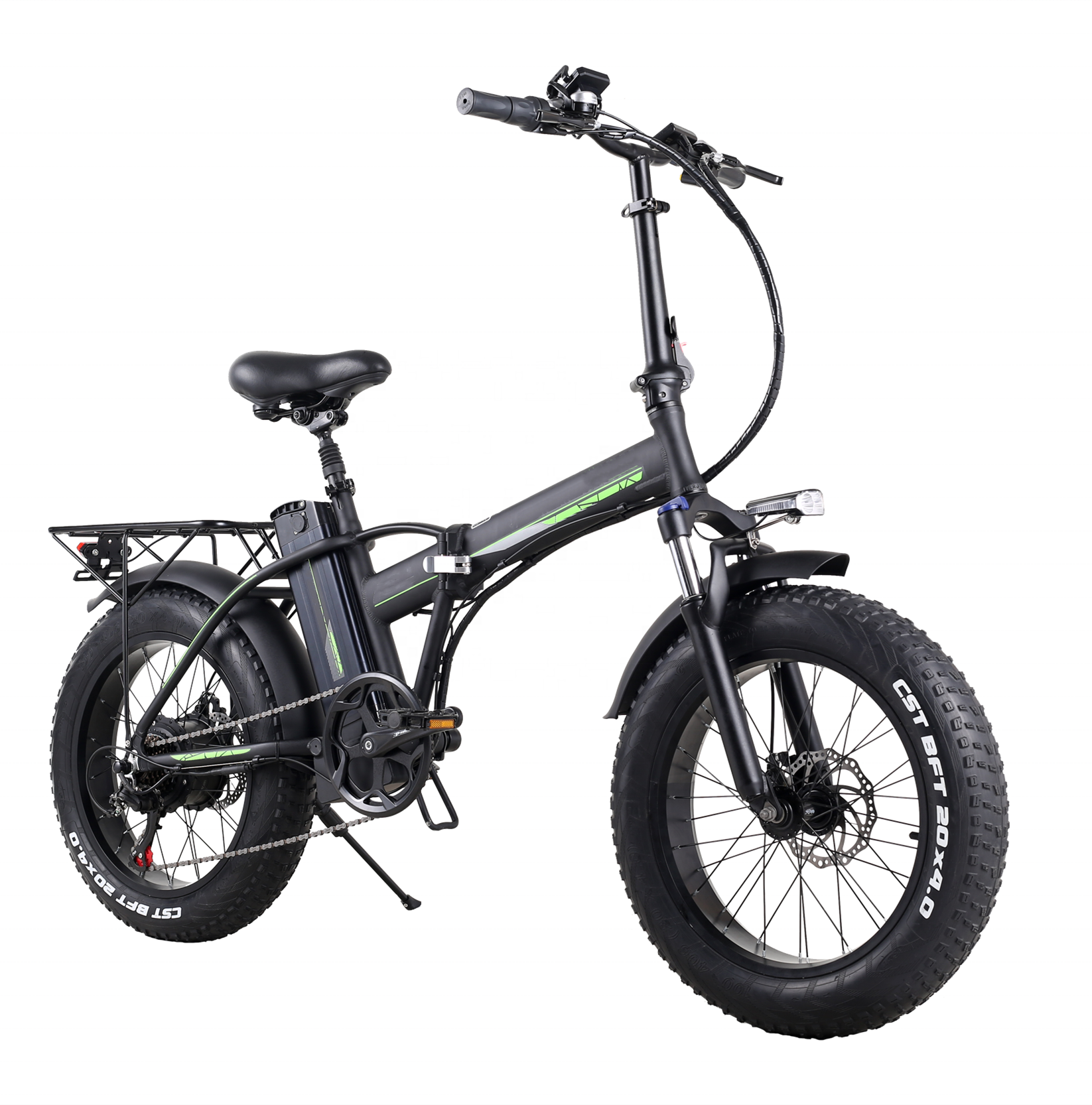 20 Inch Fat Tire Electric Folding Bike Long Range 500W Motor Ebike 15Ah Ebike Electric City Bike For Adult Electric Bicycle
