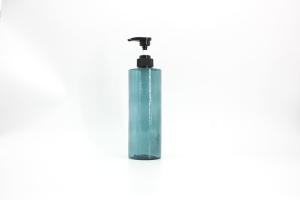 Quality Transparent Cylinder 700ml Lotion Shampoo Pump Bottles wholesale