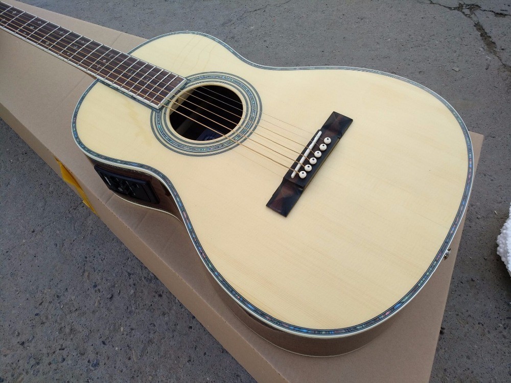ooo42 acoustic guitar 00 solid spruce parlor acoustic guitar OOO body AAA quality guitars