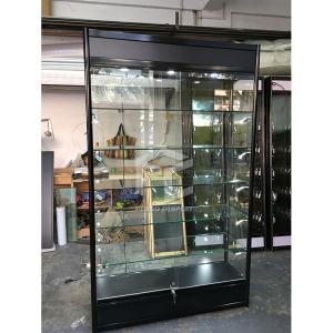 Quality Lockable 8mm Tempered Glass Display Showcase Cabinet 120cm Long wholesale