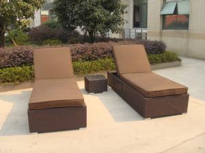 Quality Wicker / Cane / Rattan Sun Lounger Storage Box For Balcony / Lawn wholesale