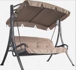 220G Polyester Cushion Garden Textilene Hammock With Canopy