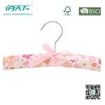 Betterall Cute Flowery Satin Hanger with Pink Bowknot