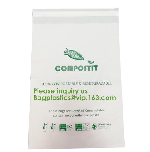Biodegradable compostable plastic courier shipping envelope custom 10x13 matte black poly mailers bag bagplastics bageas