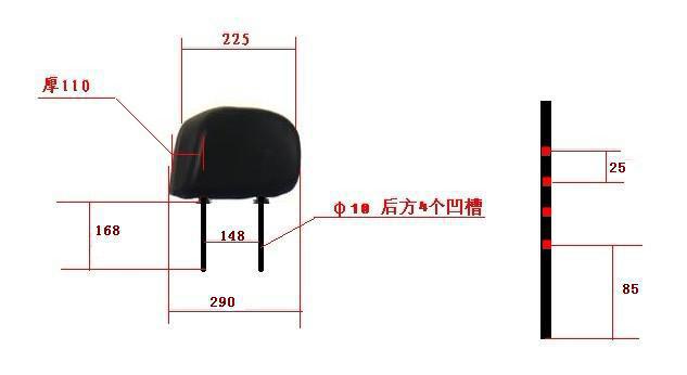 Adjustment Seat Headrest Heavy Truck Headrest Replacement