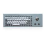 IP65 Compact Industrial Keyboard With Trackball Silicone Keys
