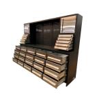 OEM Supported 40 Drawers Heavy Duty Stainless Steel Workbench with Garage