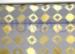 Geometrical Plates Decorative Metal Curtains Gold Round Plates For Interior