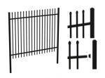 Customized Black Zinc Steel Metal Garrison Fence Panels Maintenance Free