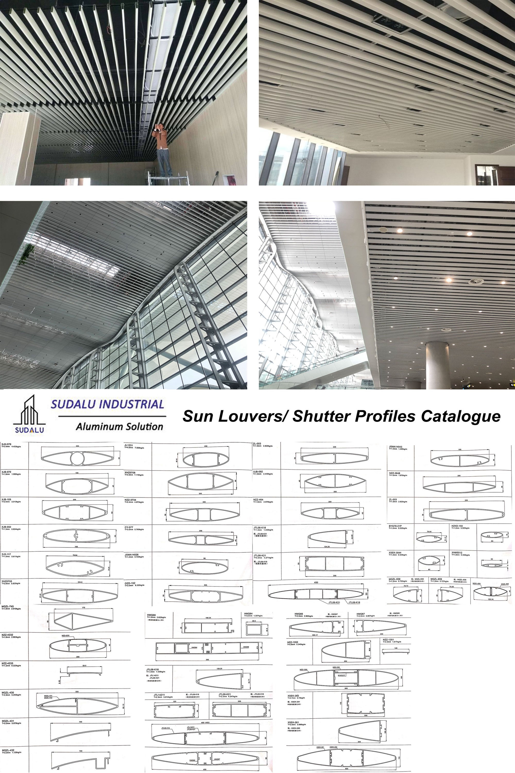 SUDALU Exterior Building Metal 3D Curtain Wall Cladding Aluminum Panel