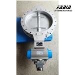 Pneumatic ICER Diesel Engine Exhaust Gas Treatment Butterfly Valve Smart Control