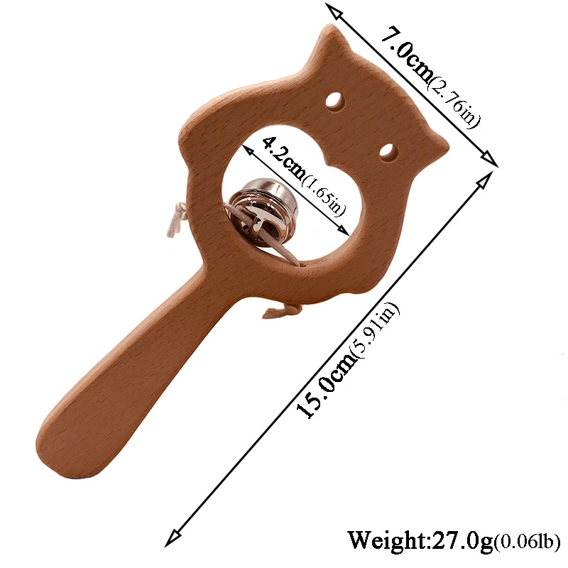 Musical Wooden Rattle Montessori For Baby Crib Toys Baby Educational