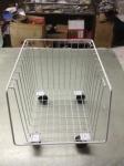 Powder Coating Supermarket Shopping Trolley Cart , 4 Wheel Metal Shopping Carts