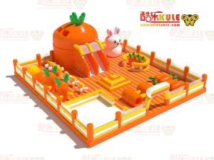 Quality Carrot Park Inflatable Small Jumping Castle ( Orange &amp; Yellow ) wholesale
