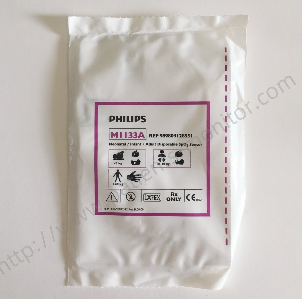 PHiliph M1133A Neonatal/Infant/Adult Spo2 Wrap Sensor Disposable Single-patient Adhesive-free 989803128551