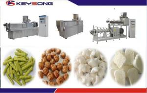 Quality Slanty Bar Twin Screw Extrusion Snacks Food Machinery Fully - Automatic wholesale