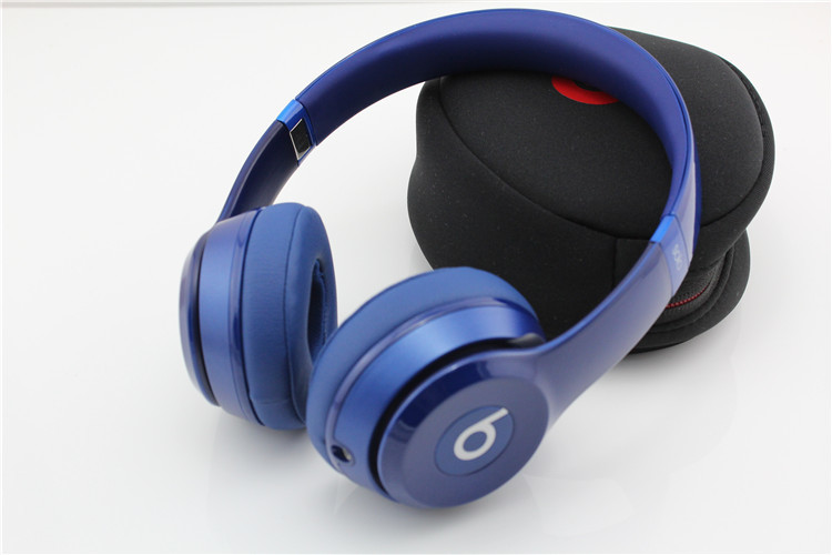 Beats Solo2 Gloss Blue Headphones Beats By Dre Wired Headphones with seal box